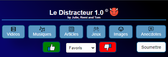 ecran d'acceuil